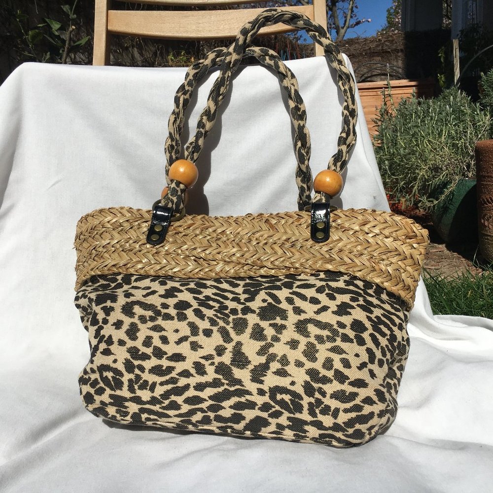 Animal Print Beach Bag